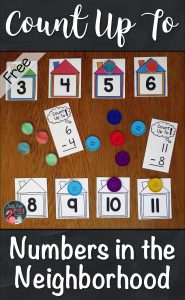 Use these number line houses and counters to help your first and second-grade students develop understanding of the Count Up To strategy for subtraction facts. #SubtractionFacts #CountUpTo #FactStrategies #SecondGradeMath #FirstGradeMath