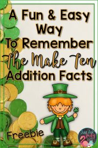 Give and Take Make Ten is a small group math game for learning, practicing, and reviewing the Make Ten addition facts in kindergarten, first, and second grades. This is a hands-on St. Patrick’s Day themed game using counters and ten frames to provide concrete and visual support.
