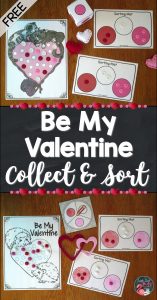 Click to download this free Valentine's Day sorting activity, suitable for pre-schoolers and kindergarteners.