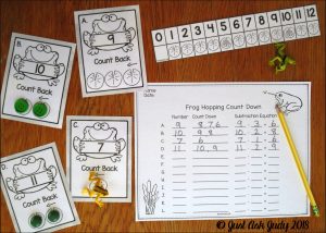 Check out this free first and second-grade math resource for teaching the subtraction fact mental strategy for counting down 1, 2, or 3 from a given number.