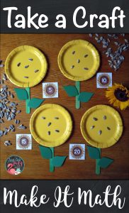 Check out this sunflower craft you can use to practice counting by any multiple in kindergarten, first, or second-grade. #sunflowers #CountBy's #FirstGradeMath #FallMathActivity