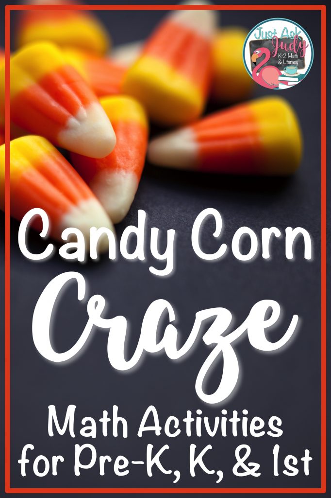 Find four engaging candy corn themed math activities, including a freebie, in this seasonal post! #CandyCorn #MathCenters