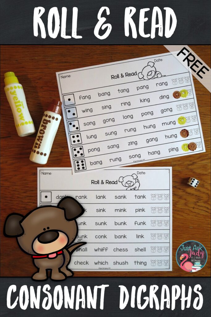 Use this fun but effective activity to help your students develop fluency in reading words with consonant digraphs! #Phonics #FirstGradeLiteracy