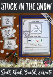 Use this free set of 36 primer level word cards and mat with to help your kindergarten and first-grade students practice spelling and reading these important high-frequency words. Try it as part of your small group instruction or in a literacy center. #Snow #1stGradeReading #SightWords