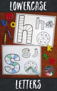 Try these lowercase letter game boards. They are designed to support your preschool, kindergarten, or struggling students as they learn to recognize letters. Give your students repetitive practice with recognizing a single letter.