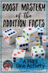 Check out this blog post about a free rabbit-themed dice activity. Help your kindergarteners, first, and second-graders to develop fluency in adding basic facts.