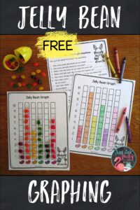 Have a little tasty fun graphing with jelly beans. Try this free math activity with your preschoolers, kindergarteners, first, and second graders.