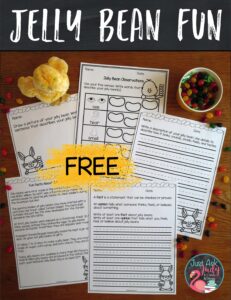 Here’s a set of jelly bean activities your preschoolers, kindergarteners, first, and second-graders will love! They are perfect for teaching about the five senses, descriptive writing, or fact and opinion.
