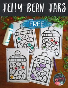 Give preschoolers and kindergarteners practice in matching and identifying letters and numbers (0-10) with these jelly bean jar searches.