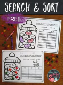 Let your first and second graders search for and sort words with long vowel patterns using this appealing resource