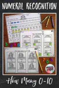 Use these print and go practice/ review pet themed numeral recognition worksheets for morning, seat, or homework in preschool or kindergarten.