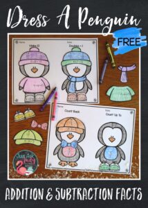 Let your first and second graders relax and have fun while completing this free penguin themed math activity. They’ll get valuable practice applying strategies they’ve learned to adding and subtracting basic facts.
