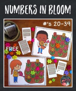 Download a free and engaging spring activity to give your kindergarten and 1st grade students practice with numerals in the twenties and thirties.