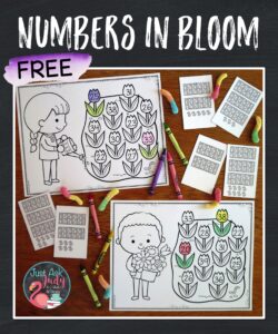 Click to download this free spring math activity. Give your kindergarteners and first graders practice with connecting the numerals we see with the number words we say.