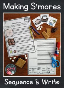 Get your first and second graders excited about writing with this free activity. Can they tell you how to make s’mores?