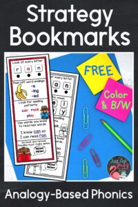 Your kindergarteners, first, and second-graders will love these bookmarks! Encourage them to follow the steps to independently decode new words using an analogy-based approach.