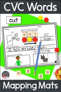 Are you looking for an activity to help your beginning or struggling readers connect the sounds they hear with the letters they see in CVC words? You need to check out this word mapping resource with short-vowel high-frequency words!