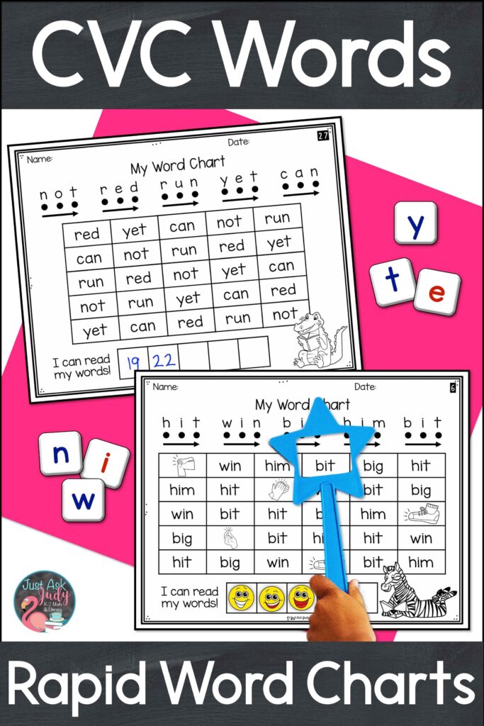 Promote accurate and speedy word recognition skills with these rapid word recognition charts. They are ideal to use with your beginning or struggling readers in kindergarten and first grades.