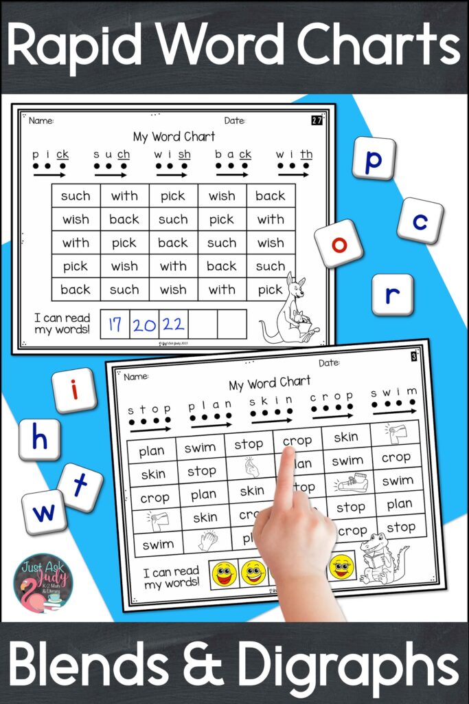 Try these word charts with phonetically regular high-frequency words to help your kindergarten, first, and second grade students to develop automaticity with word recognition.