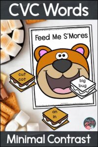 Get your beginning and struggling readers engaged in reading CVC words with this fun Feed Me S’Mores activity. You’ll love this easy-to-use way to increase their exposure to phonetically regular high-frequency words.